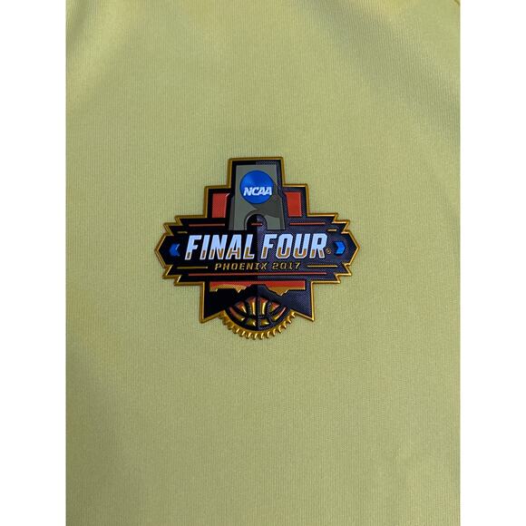 NCAA Final Four Phoenix 2017 Clique Men's Yellow Polo Shirt- Size XL- NWT - Picture 4 of 8